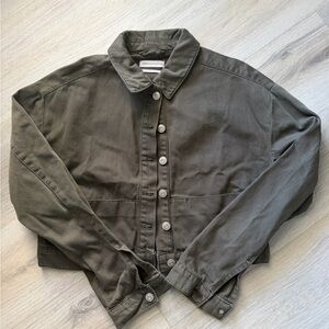 Urban Outfitters Sage Green Collared Jacket